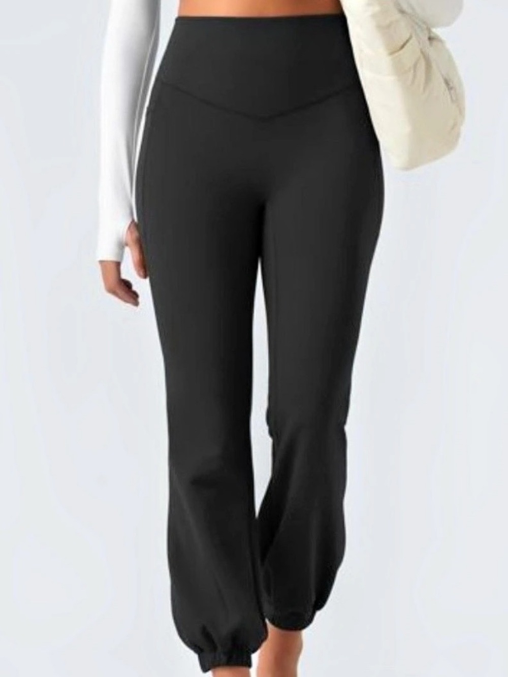 Halara Black Light Fleece Lined Jogger Pants NWT